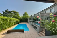 Beautiful house with 380 m² of floor space, furnished, for rent in Collonge-Bellerive.